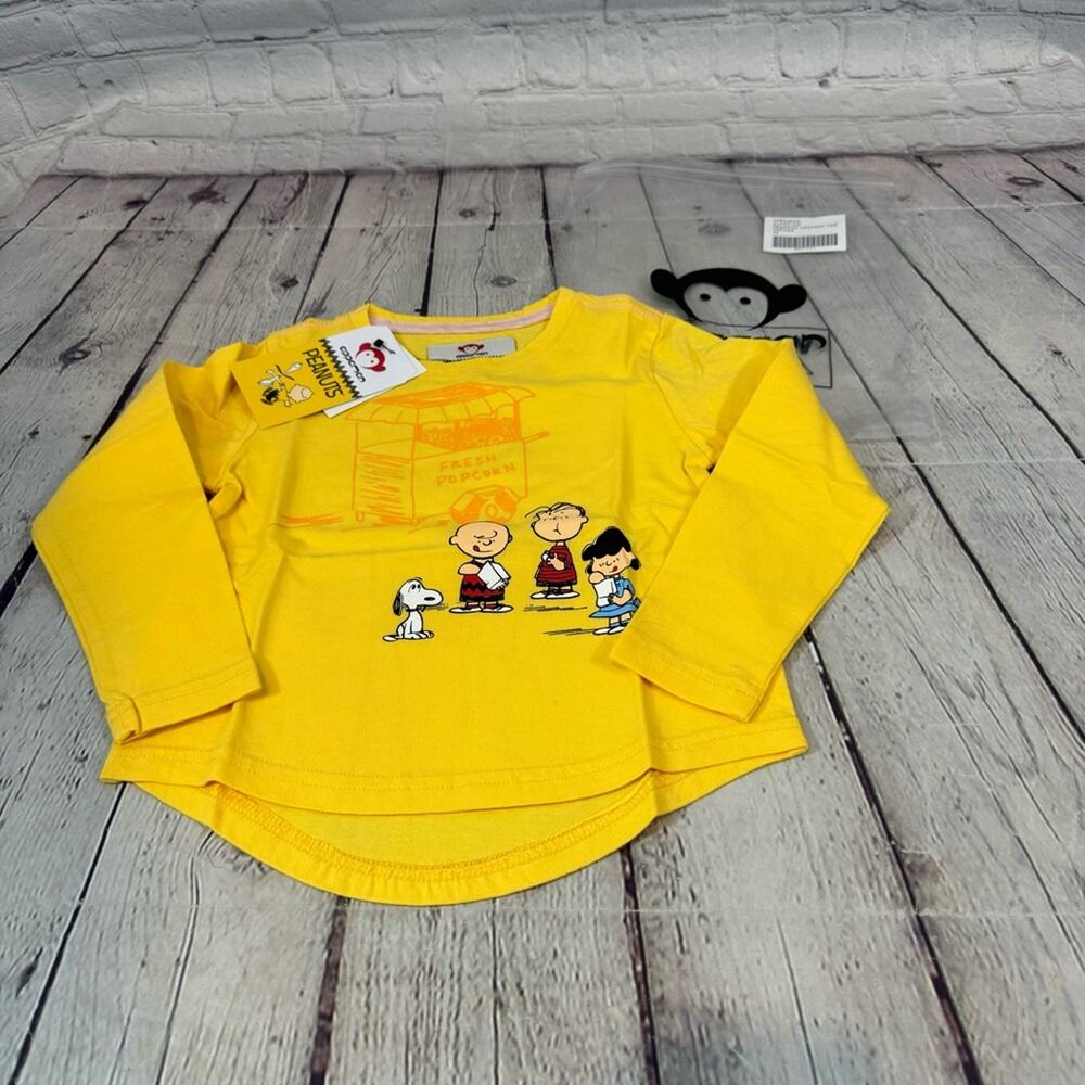 Appaman Peanuts Collaboration Fresh Popcorn Graphic Print Shirt